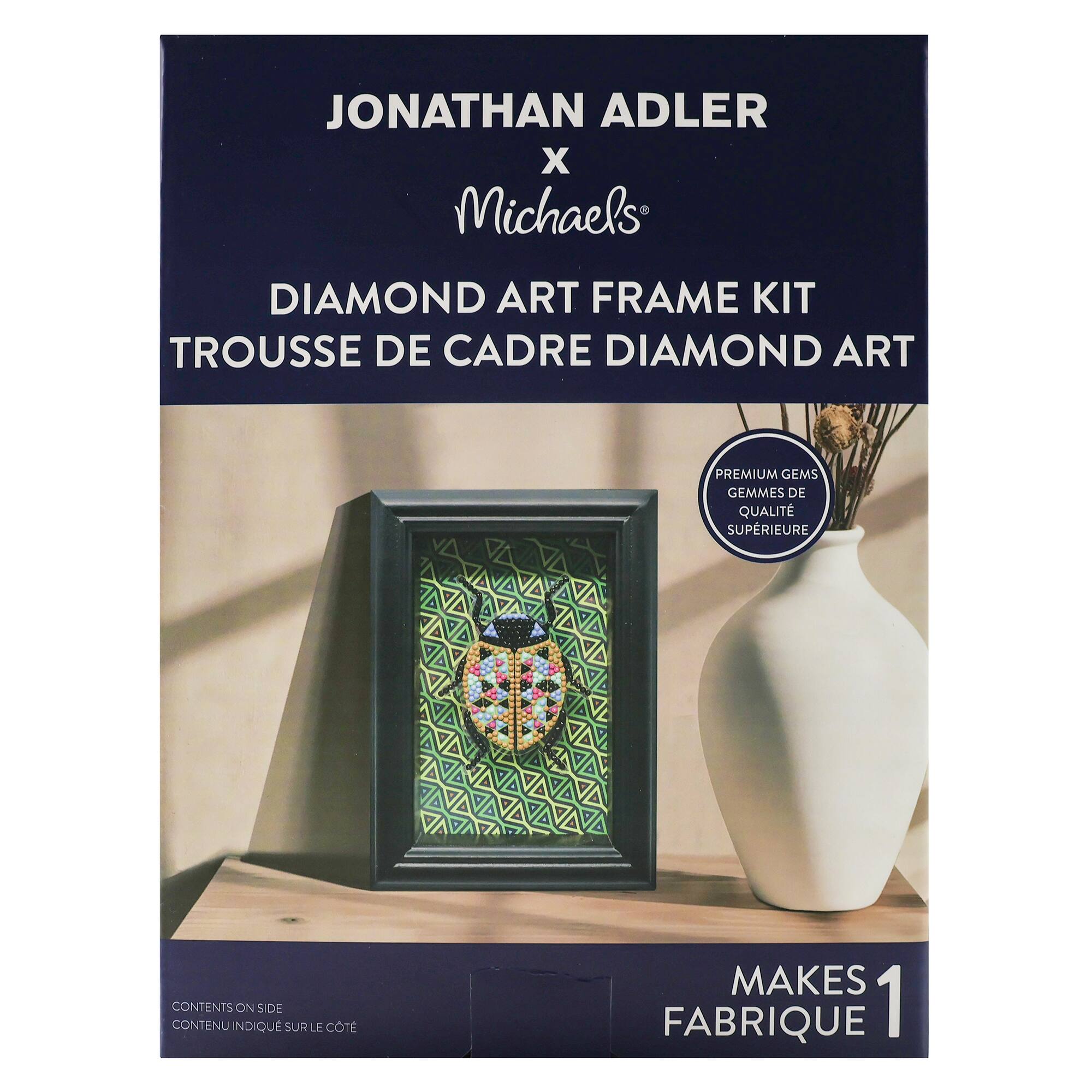 Jonathan Adler x Michaels 4" x 6" Scarab Diamond Art Frame Kit
